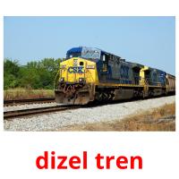 dizel tren picture flashcards