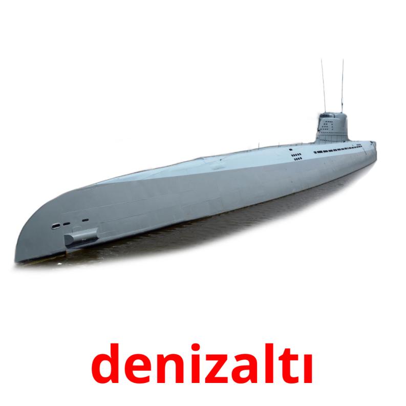 denizaltı Tarjetas didacticas