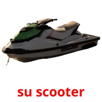 su scooter flashcards illustrate