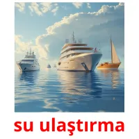 su ulaştırma flashcards illustrate