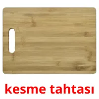 kesme tahtası picture flashcards