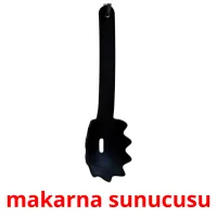 makarna sunucusu picture flashcards