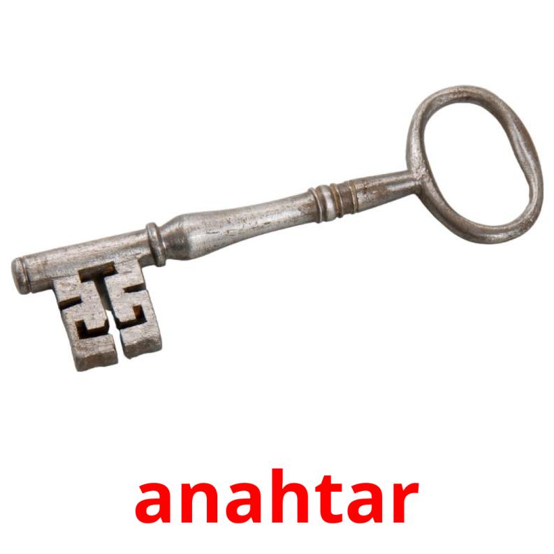 anahtar picture flashcards