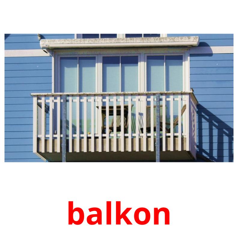 balkon cartes flash