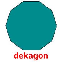 dekagon cartões com imagens