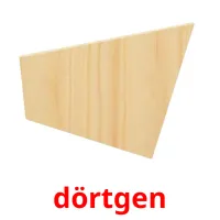 dörtgen Tarjetas didacticas