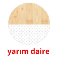 yarım daire Tarjetas didacticas