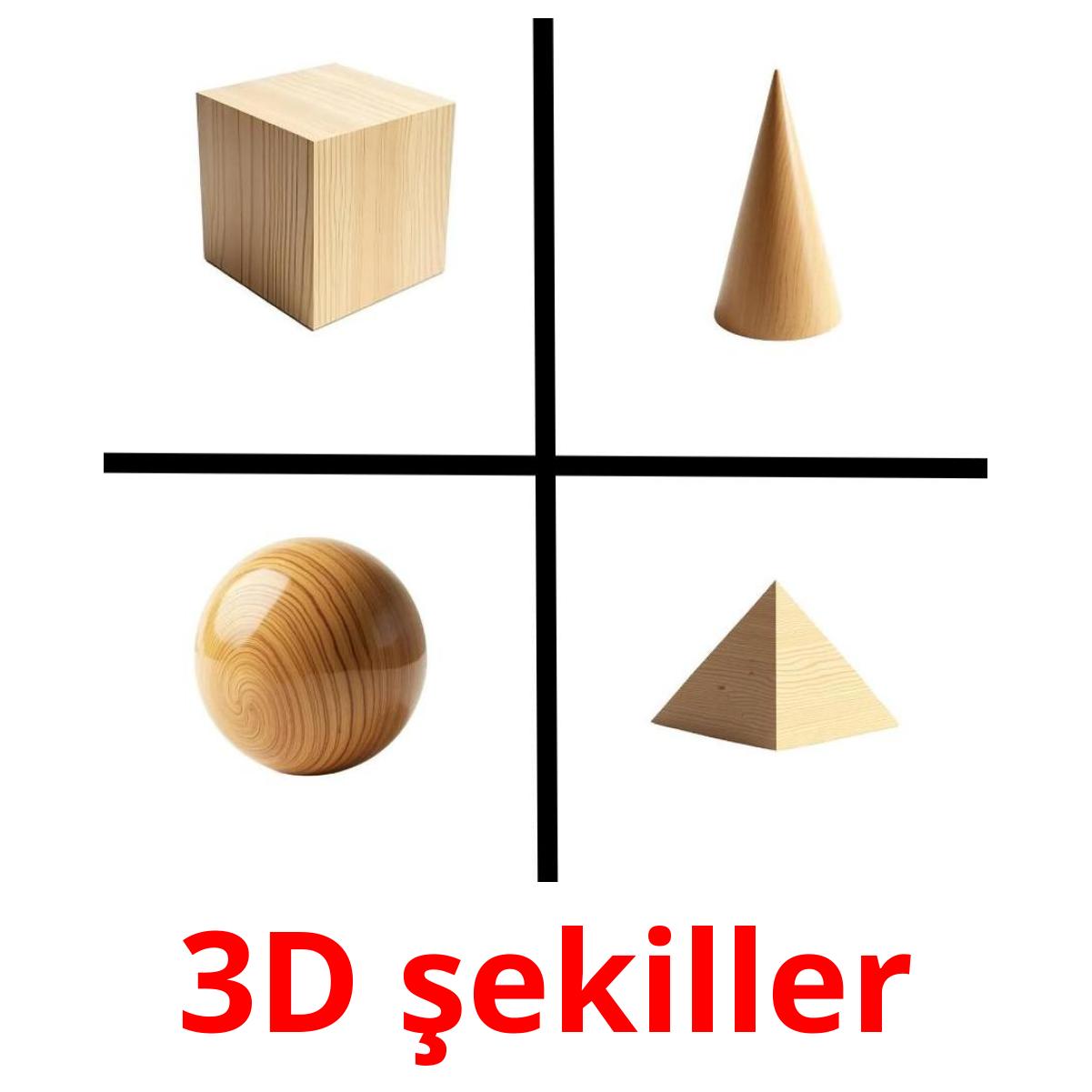 3D şekiller picture flashcards