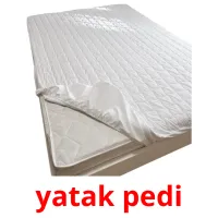 yatak pedi Tarjetas didacticas