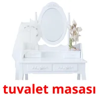 tuvalet masası picture flashcards