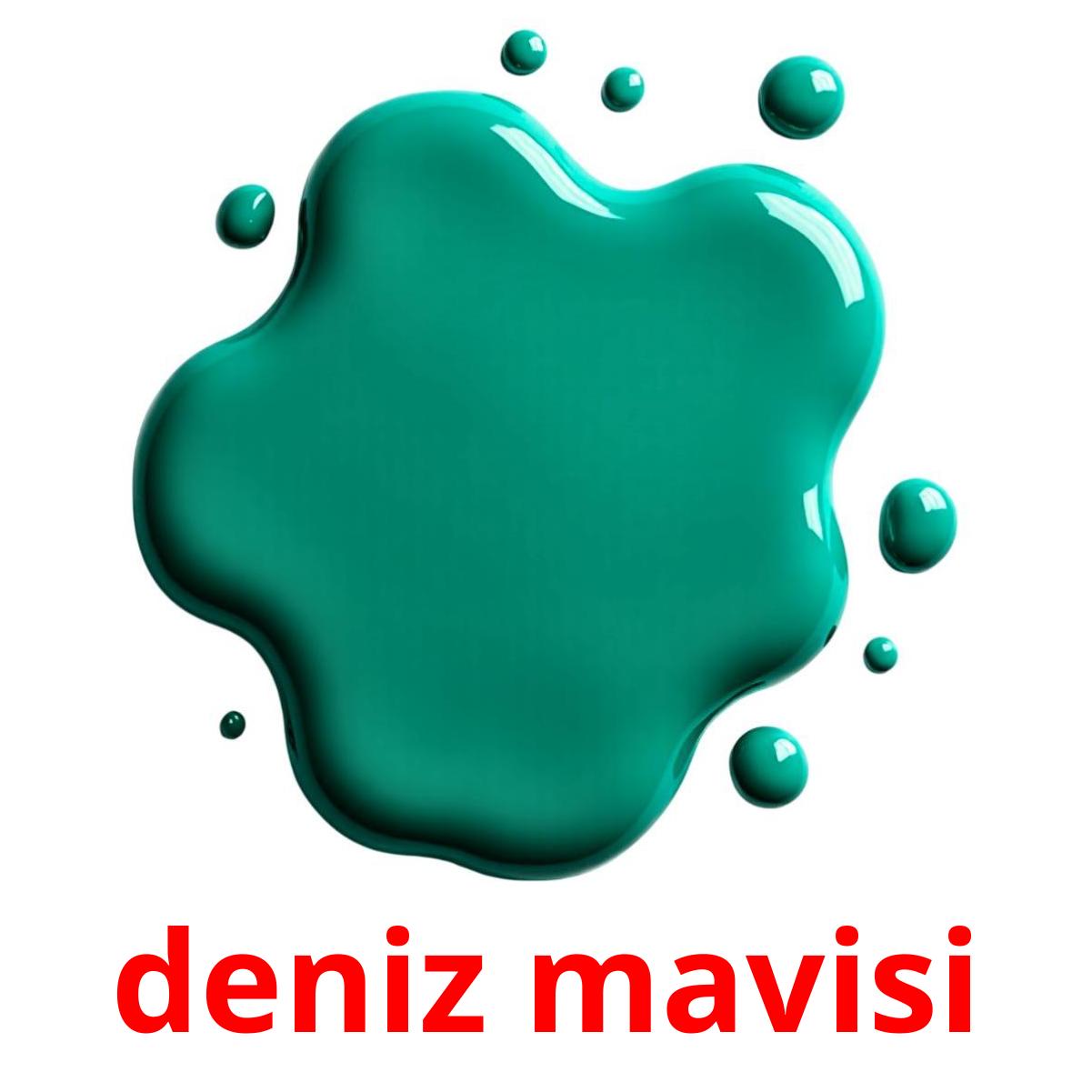 deniz mavisi picture flashcards