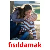 fısıldamak picture flashcards