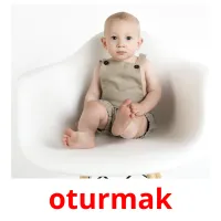 oturmak picture flashcards