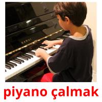 piyano çalmak card for translate