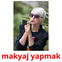 makyaj yapmak picture flashcards