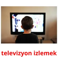 televizyon izlemek picture flashcards