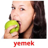 yemek picture flashcards