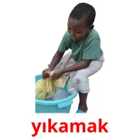 yıkamak picture flashcards