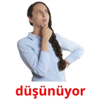 düşünüyor Bildkarteikarten