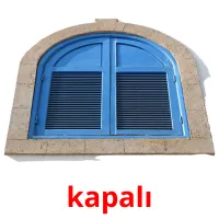 kapalı picture flashcards