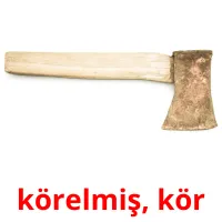 körelmiş, kör picture flashcards