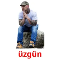 üzgün picture flashcards