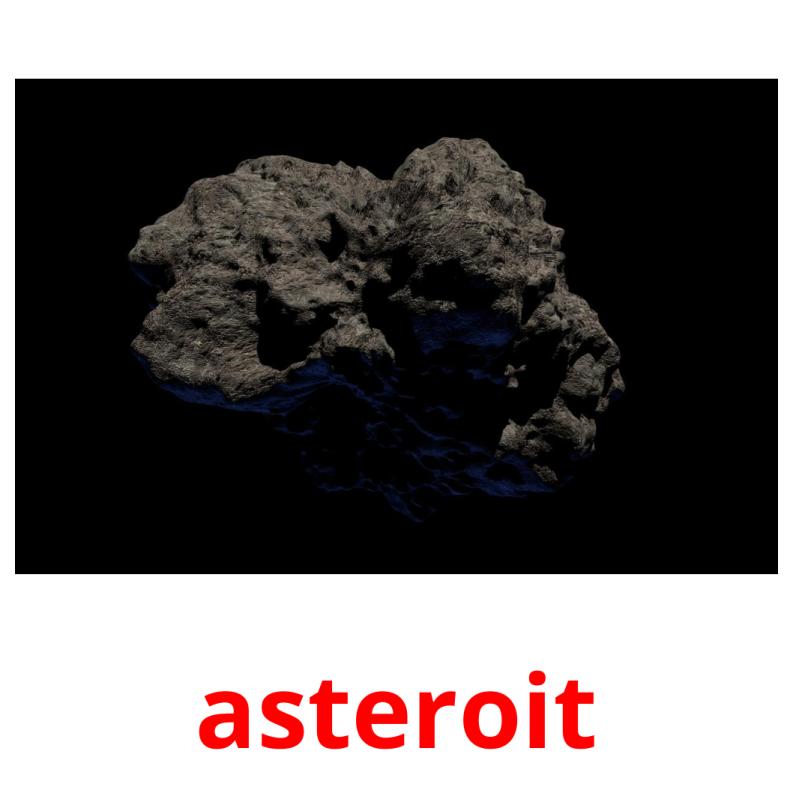 asteroit picture flashcards