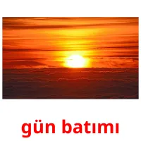 gün batımı picture flashcards