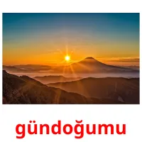 gündoğumu picture flashcards