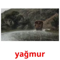 yağmur picture flashcards