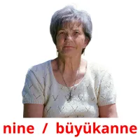 nine  /  büyükanne Bildkarteikarten