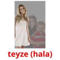 teyze (hala) picture flashcards