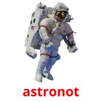 astronot Tarjetas didacticas