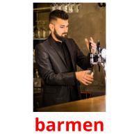barmen flashcards illustrate