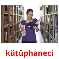 kütüphaneci picture flashcards