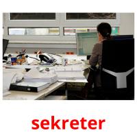 sekreter picture flashcards