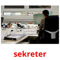 sekreter picture flashcards