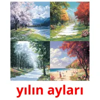 yılın ayları Tarjetas didacticas