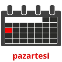 pazartesi Tarjetas didacticas