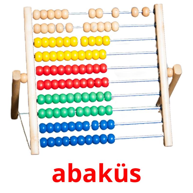 abaküs picture flashcards