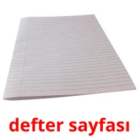 defter sayfası picture flashcards