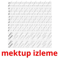 mektup izleme picture flashcards