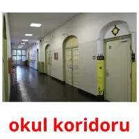 okul koridoru Tarjetas didacticas