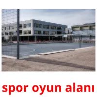 spor oyun alanı Tarjetas didacticas