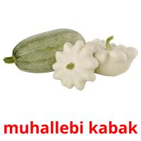 muhallebi kabak cartões com imagens