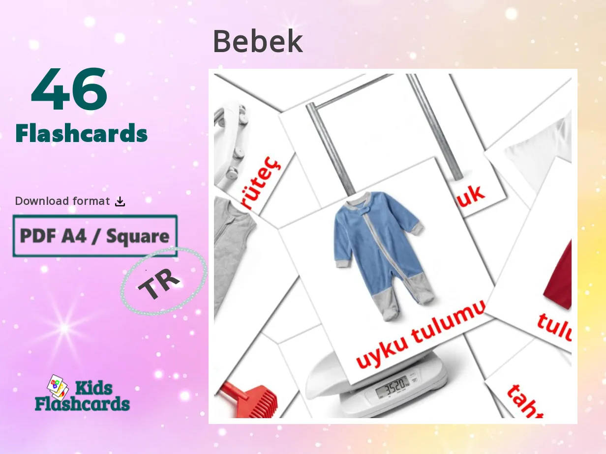 46 FREE Turkish Baby Flashcards | PDF