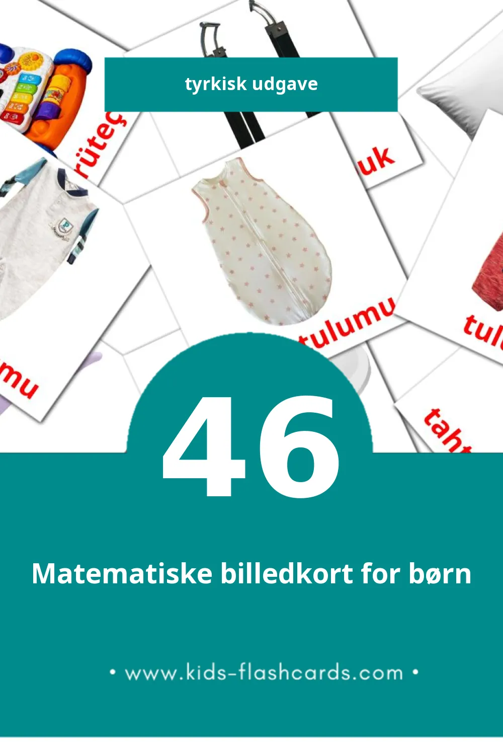Visuelle billedkort for børn om Bebek til småbørn (46 kort på Tyrkisk)