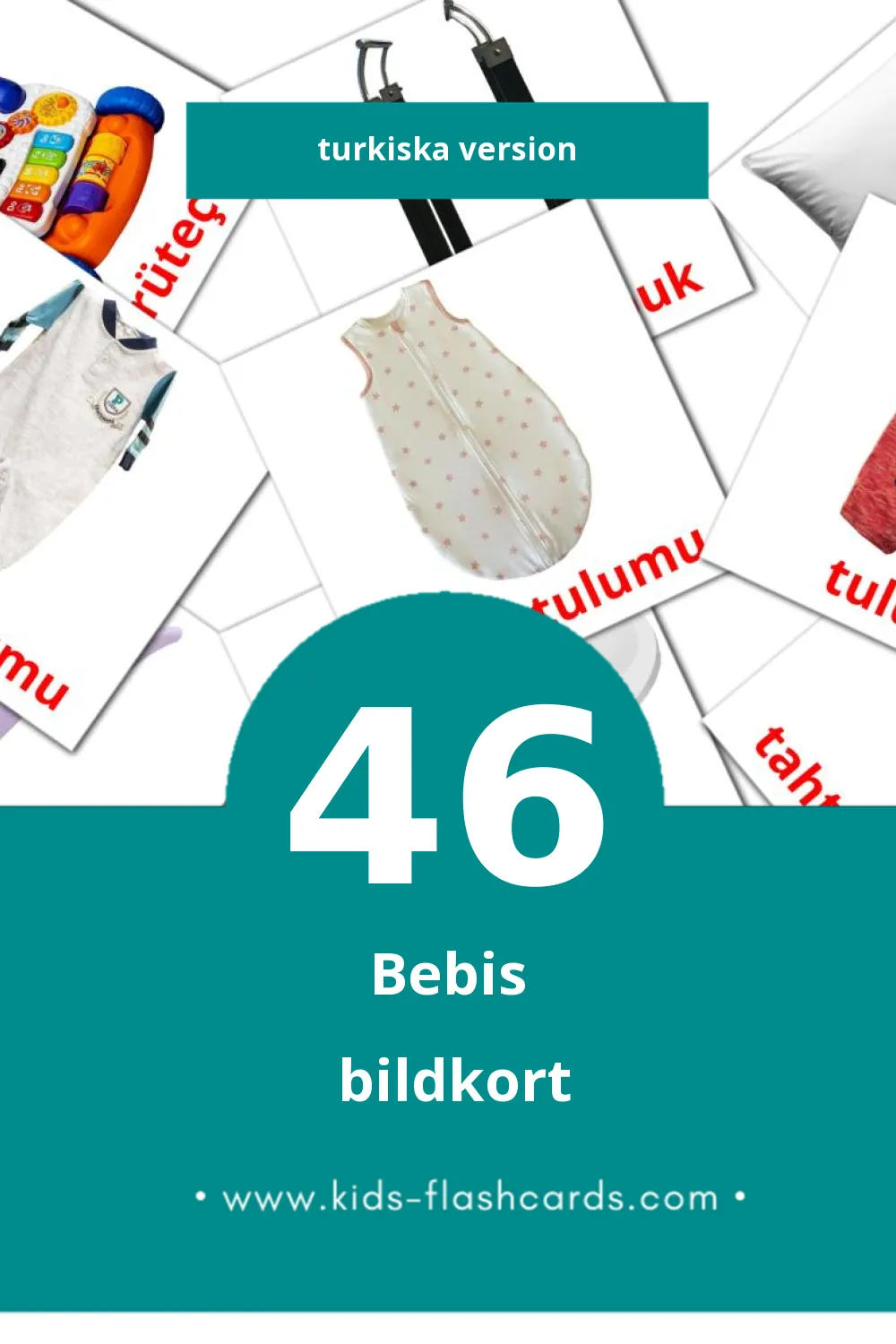 Visuella Bebek för småbarn (46 bildkort för barn på Turkiska)