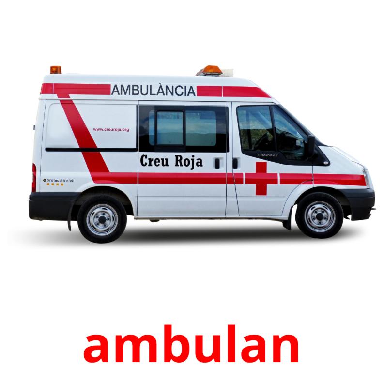 ambulan picture flashcards