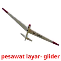 pesawat layar- glider picture flashcards